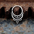 Ethnic style silver Piercing septum ring-piercing-Magnetica