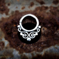 Ethnic spiral silver Piercing ring-piercing-Magnetica