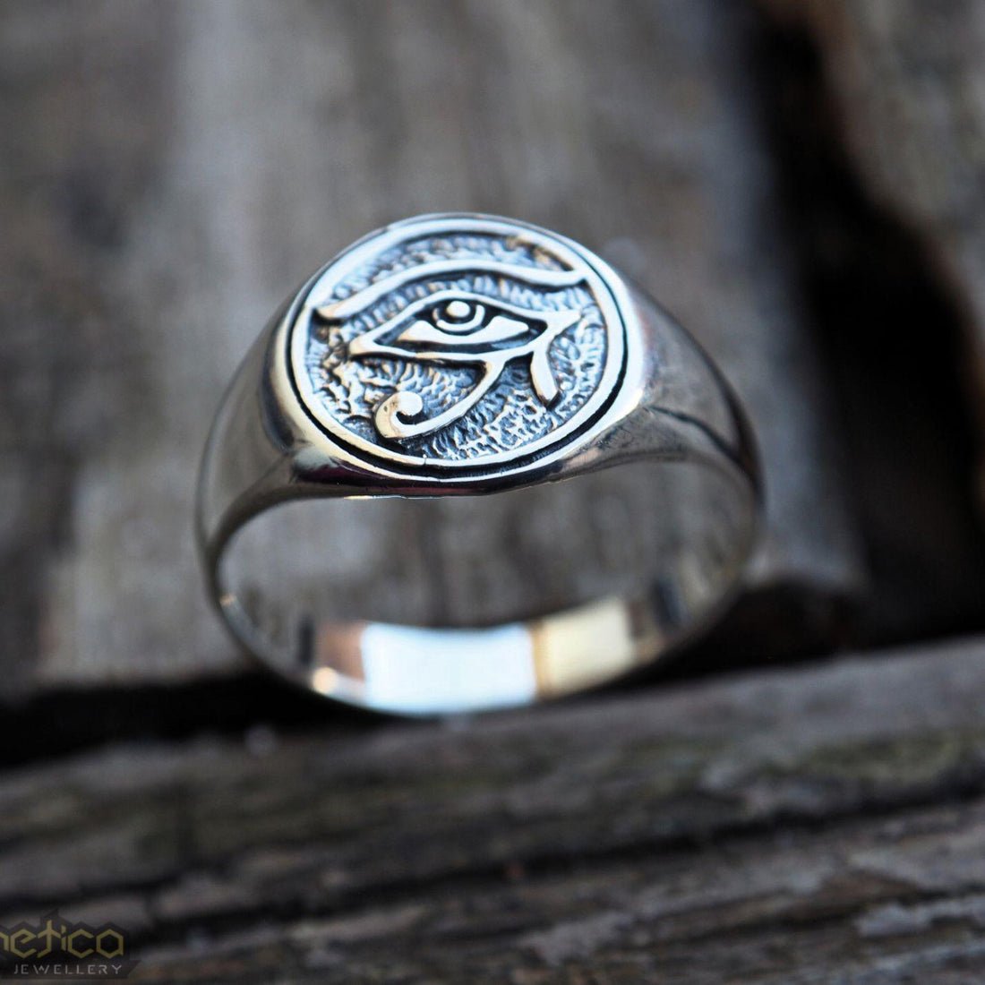 Eye of Ra sterling silver ring-ring-Magnetica