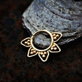 Flower piercing silver&gold,gauges-18,20 available!-piercing-Magnetica