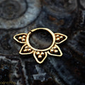 Flower piercing silver&gold,gauges-18,20 available!-piercing-Magnetica