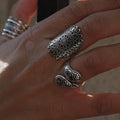 Fractal love sterling silver ring-ring-Magnetica