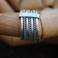 Layers sterling silver ring-ring-Magnetica