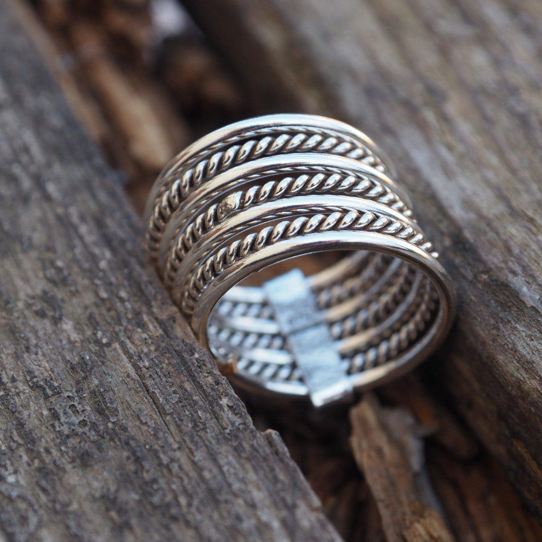 Layers sterling silver ring-ring-Magnetica