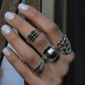 Layers sterling silver ring-ring-Magnetica