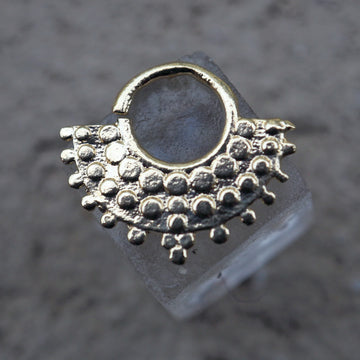 Apache gold plated piercing ring