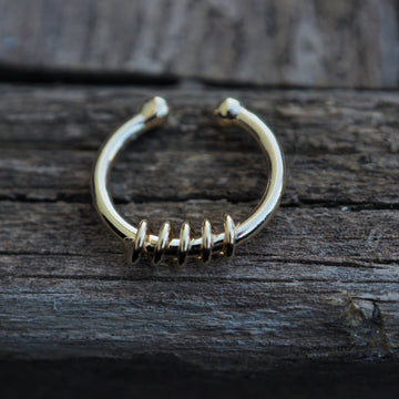 Gold fake piercing