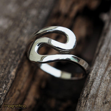 Infinity dainty silver ring