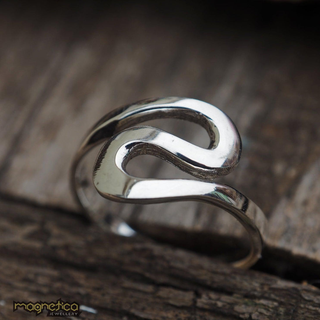 Infinity dainty silver ring