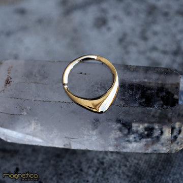 Gold pointy snug piercing Ring