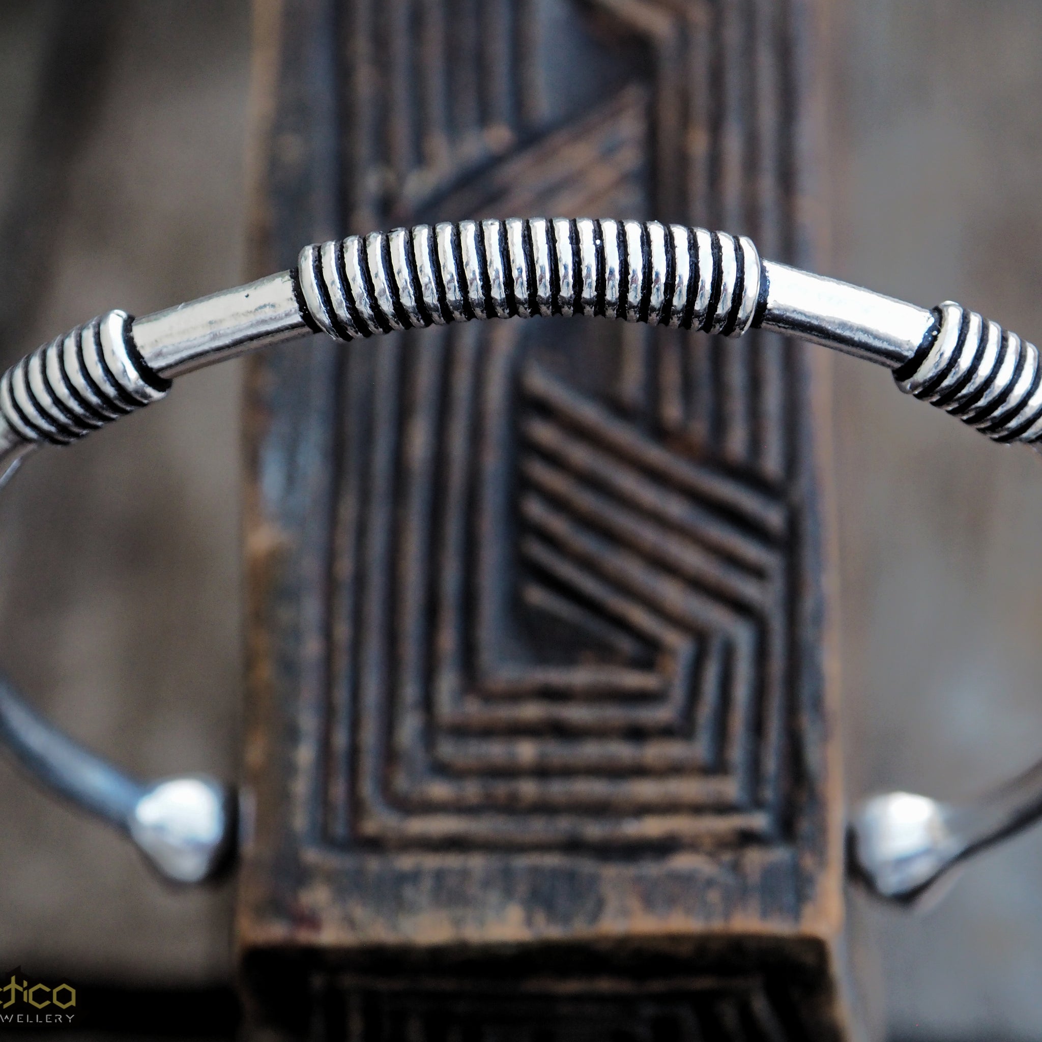 sahara silver brass adjustable cuff bracelet