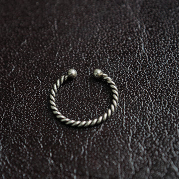 silver thin wire fake piercing