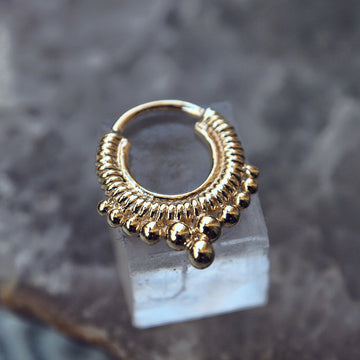 gold plated sahara piercing ring