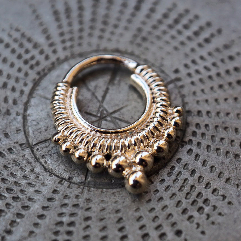 gold plated sahara piercing ring