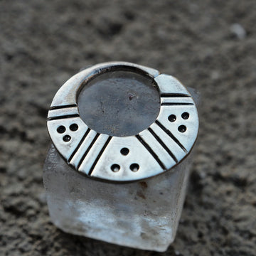 silver amazonas piercing ring