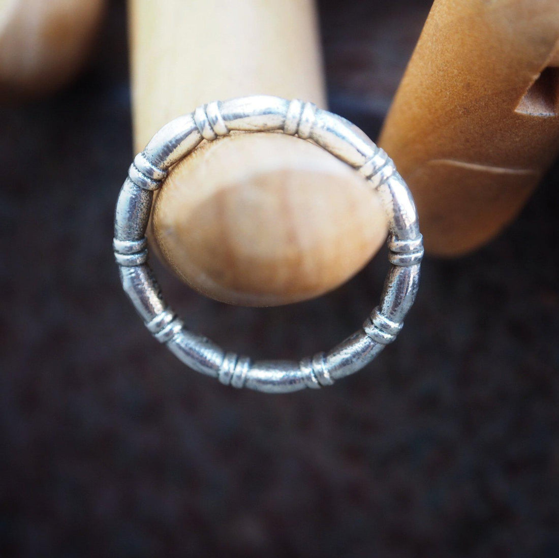 Rope sterling silver ring-ring-Magnetica