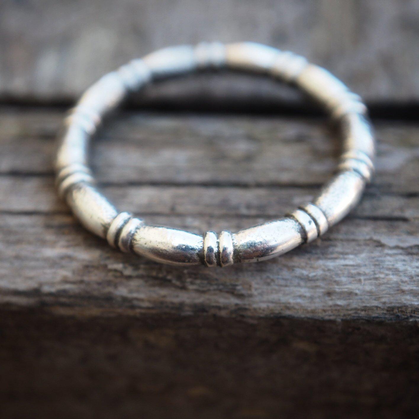 Rope sterling silver ring-ring-Magnetica