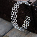 Sacred honeycomb cuff bracelet-bracelet-Magnetica