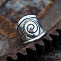 Sacred spiral-A-sterling silver adjustable ring-ring-Magnetica