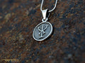 The success Rune symbol ⫚ silver necklace-necklace-Magnetica