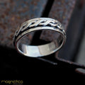 Vintage king spinning-A-sterling silver stacking ring-ring-Magnetica